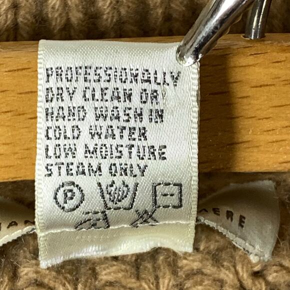 Cashmere Cable Knit Cardigan Neiman Marcus Camel XS Cozy Layer - Picture 5 of 6